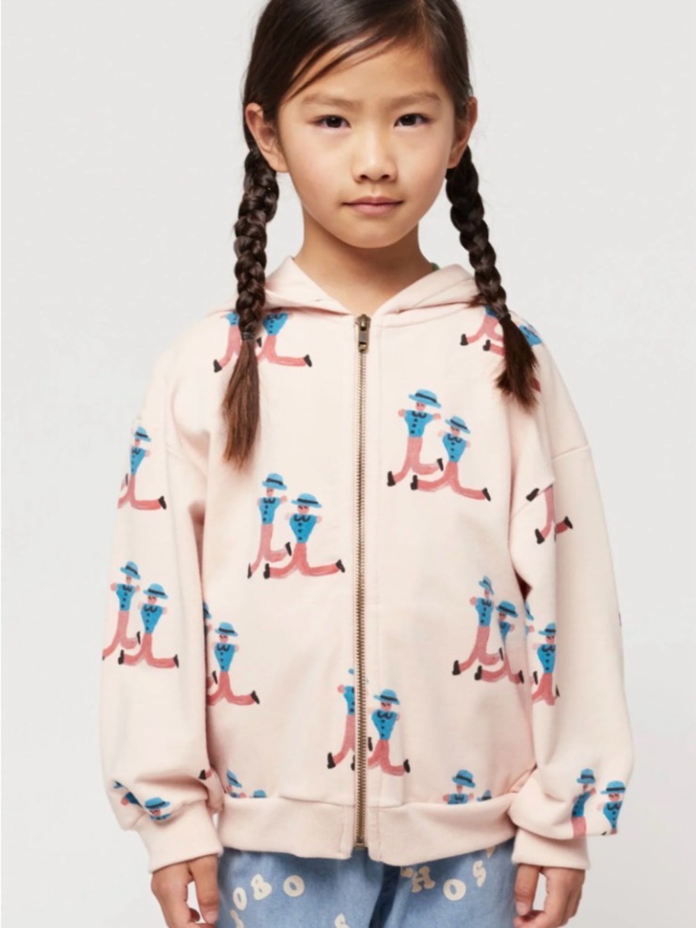 Bobo Choses Dancing Giants All Over Zip Hoodie